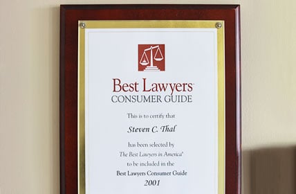 Steven C. Thal has been selected by The Best Lawyers in America to be included in the Best Lawyers Consumer Guide 2001
